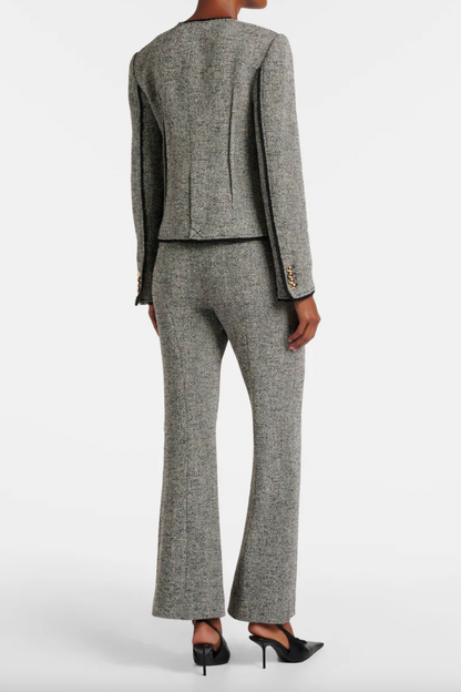 Ivie Herringbone Blazer