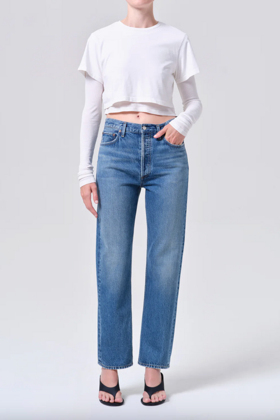 90's Pinch Waist Jean in Circulate