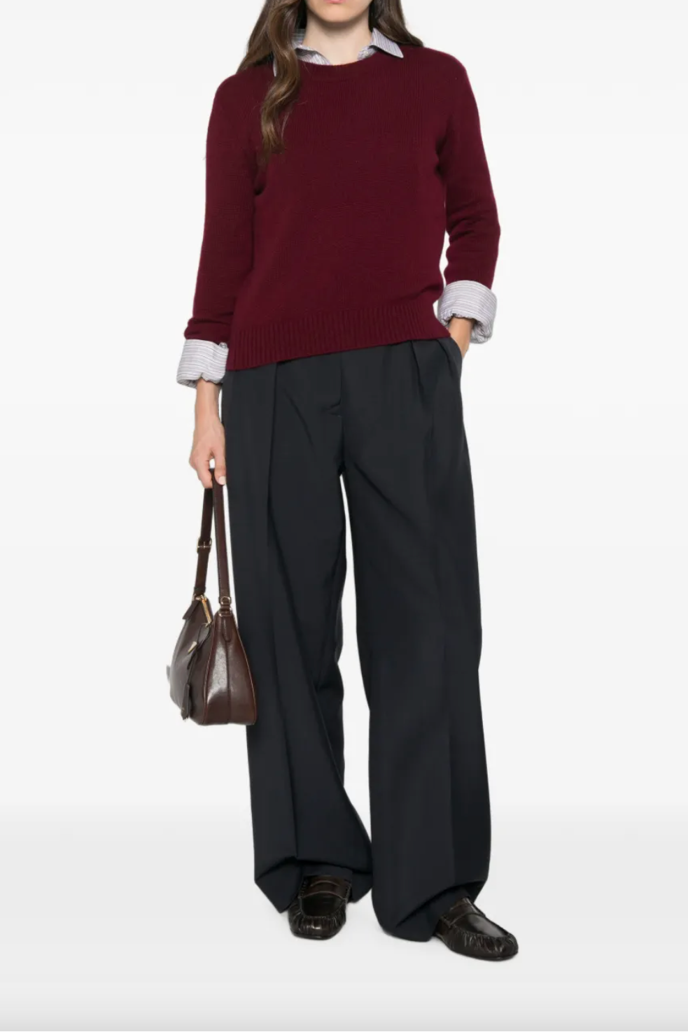 Mable Sweater in Deep Plum