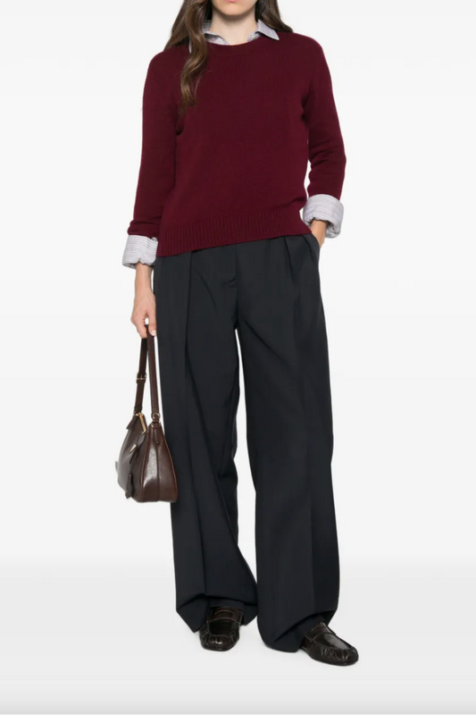 Mable Sweater in Deep Plum