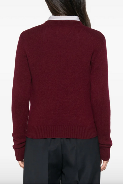 Mable Sweater in Deep Plum