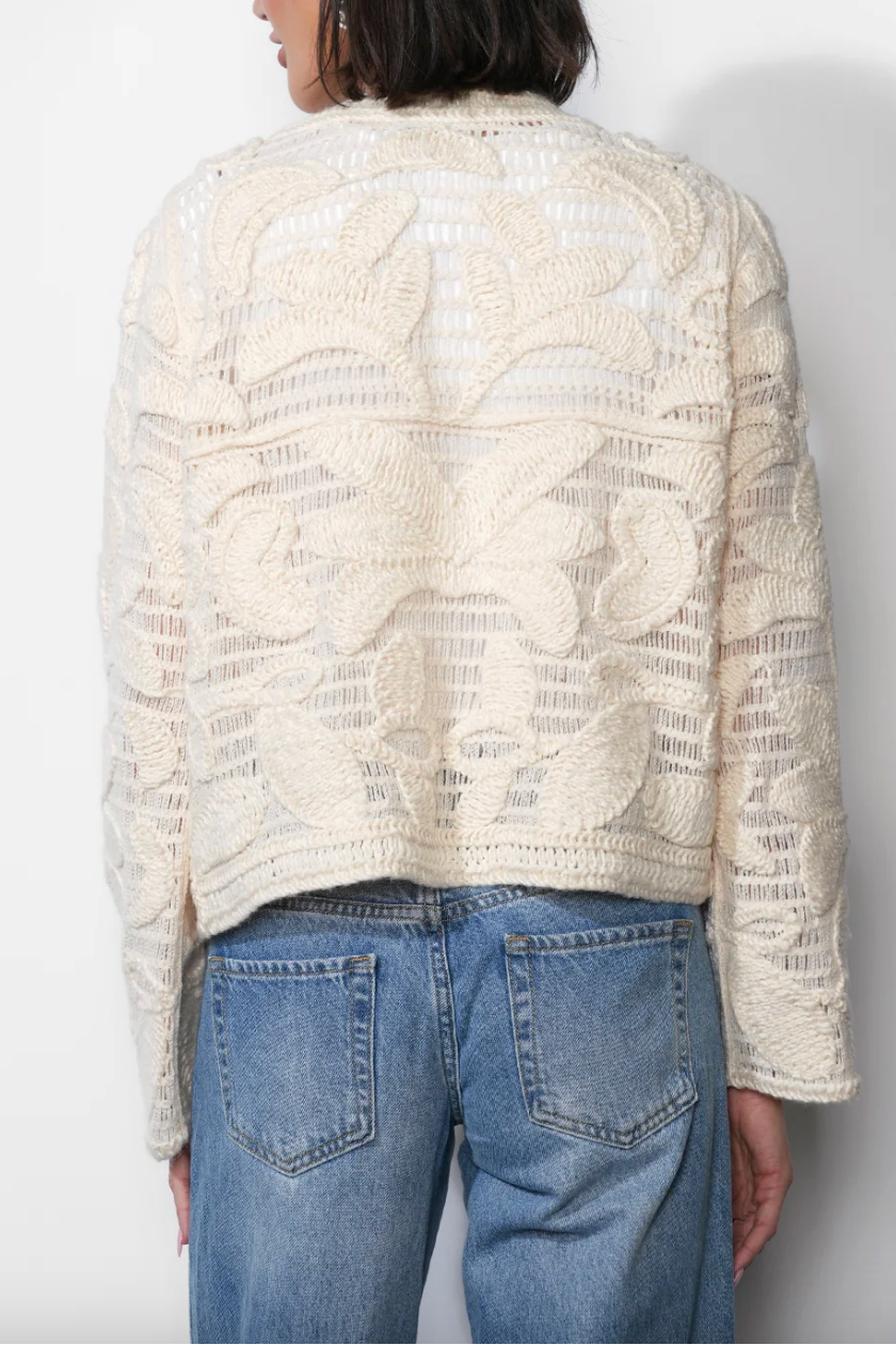 Sutton Open Crochet Cardigan