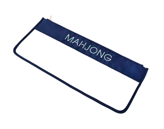 Navy Bamboo Mahjong Bag