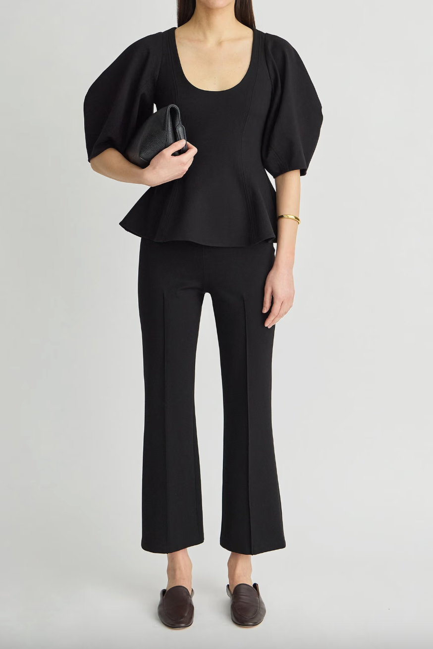 Ponte Rene Pull On Pant in Black