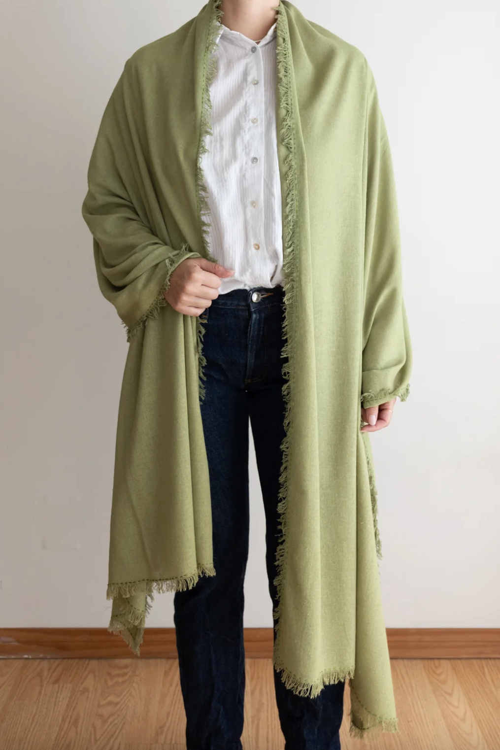 Silk Noil Wrap Scarf