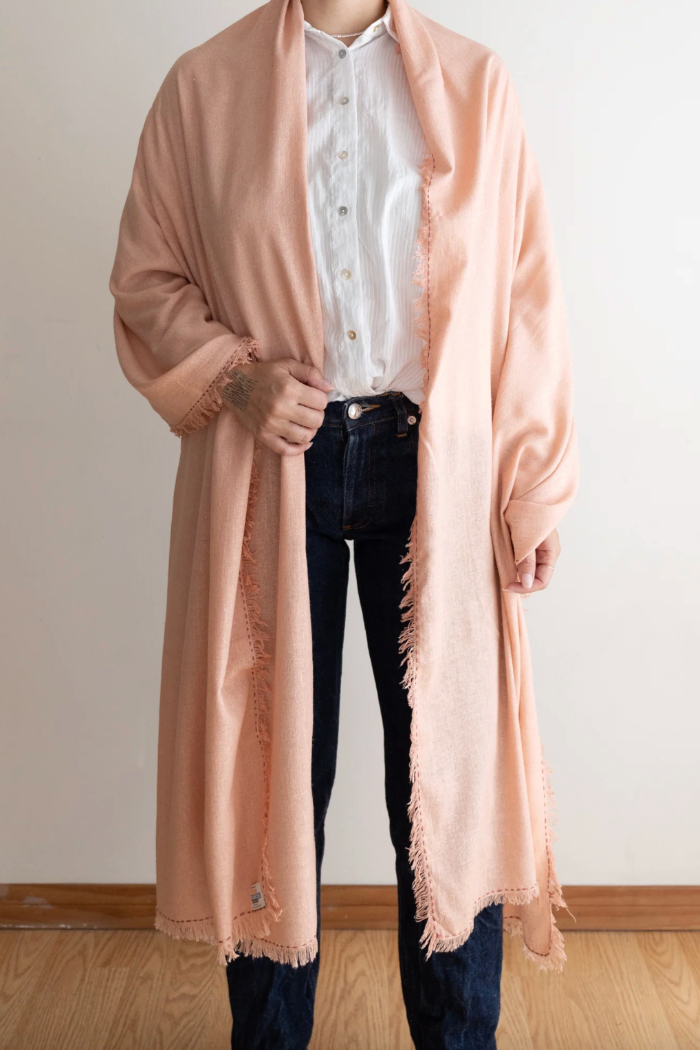 Silk Noil Wrap Scarf