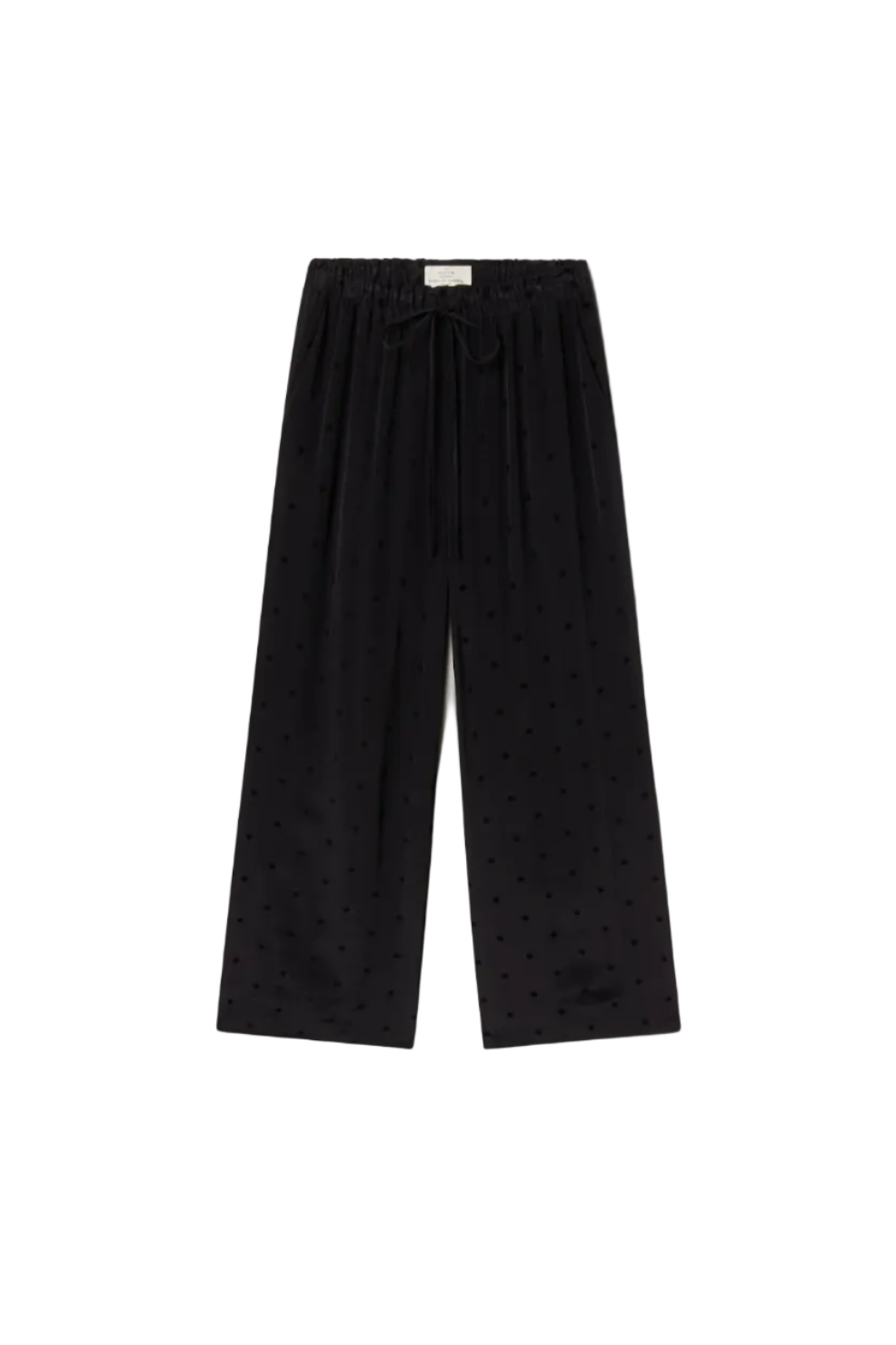 Vera Pant with Velvet Black Polka Dots