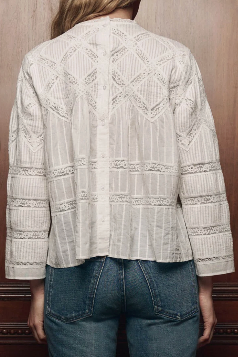 The Lattice Lace Victorian Top