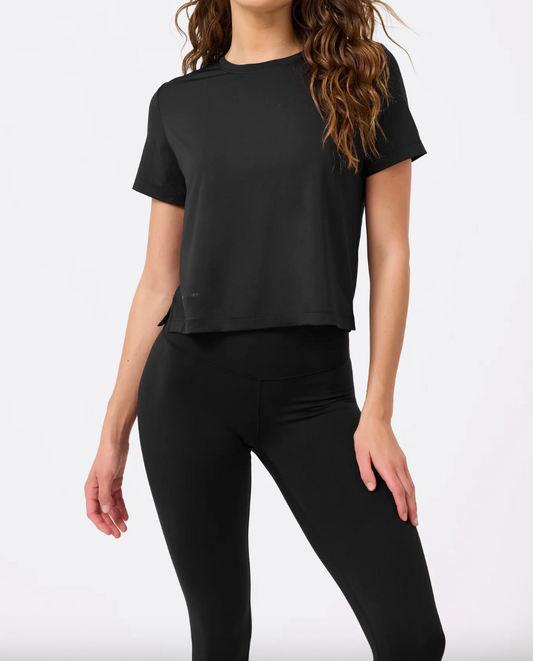 Workit Crop Tee in Black