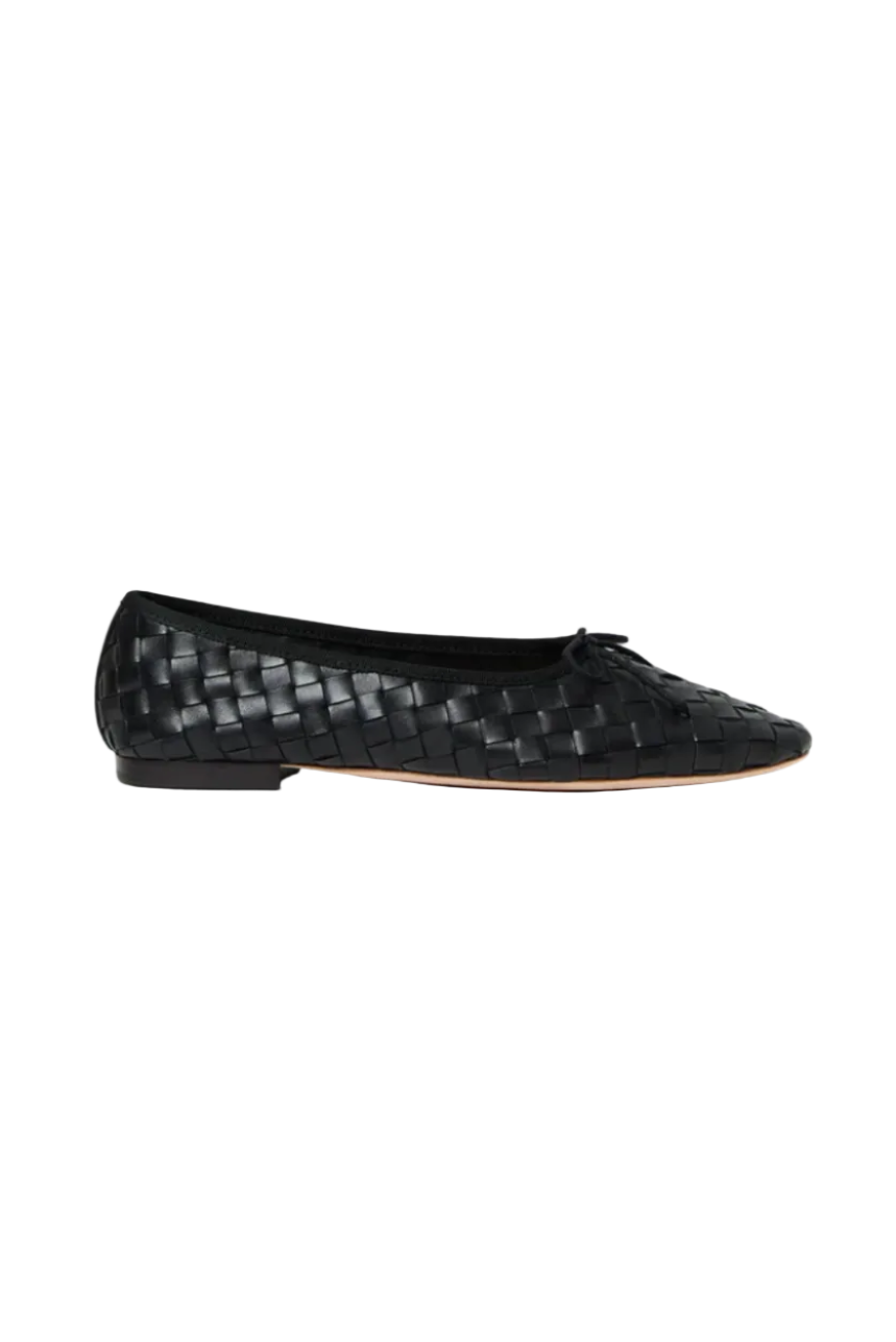 Landry Black Woven Ballet Flat