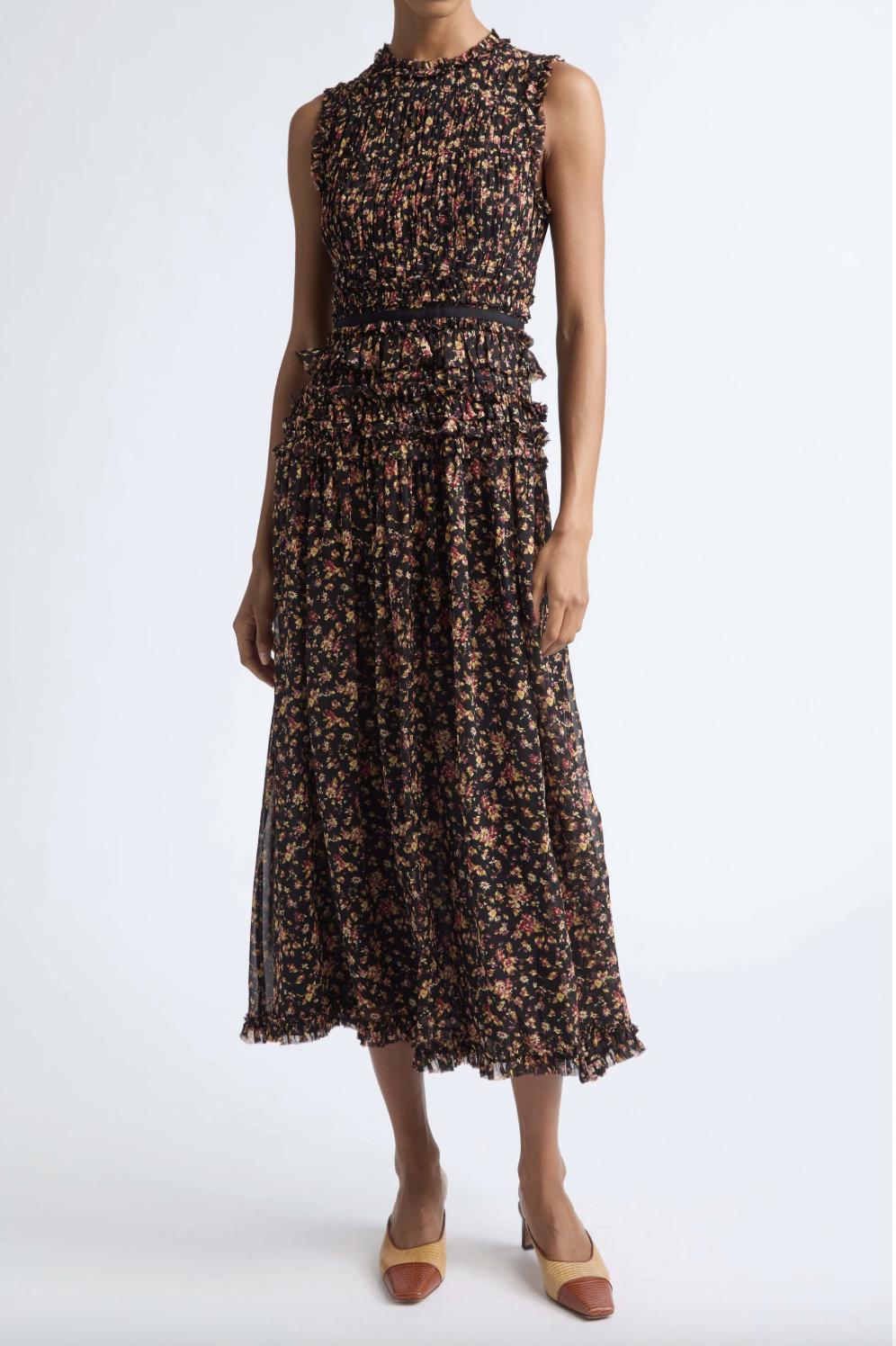 Etta Sleeveless Silk Dress