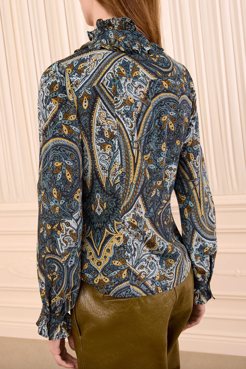 Catroux Long Sleeve Silk Blouse