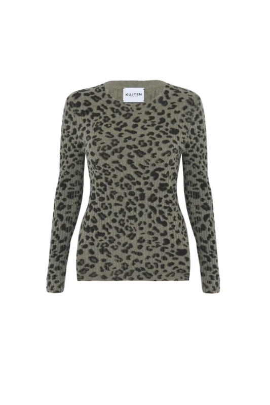 Sweater Bibi Leo in Marl Kaki