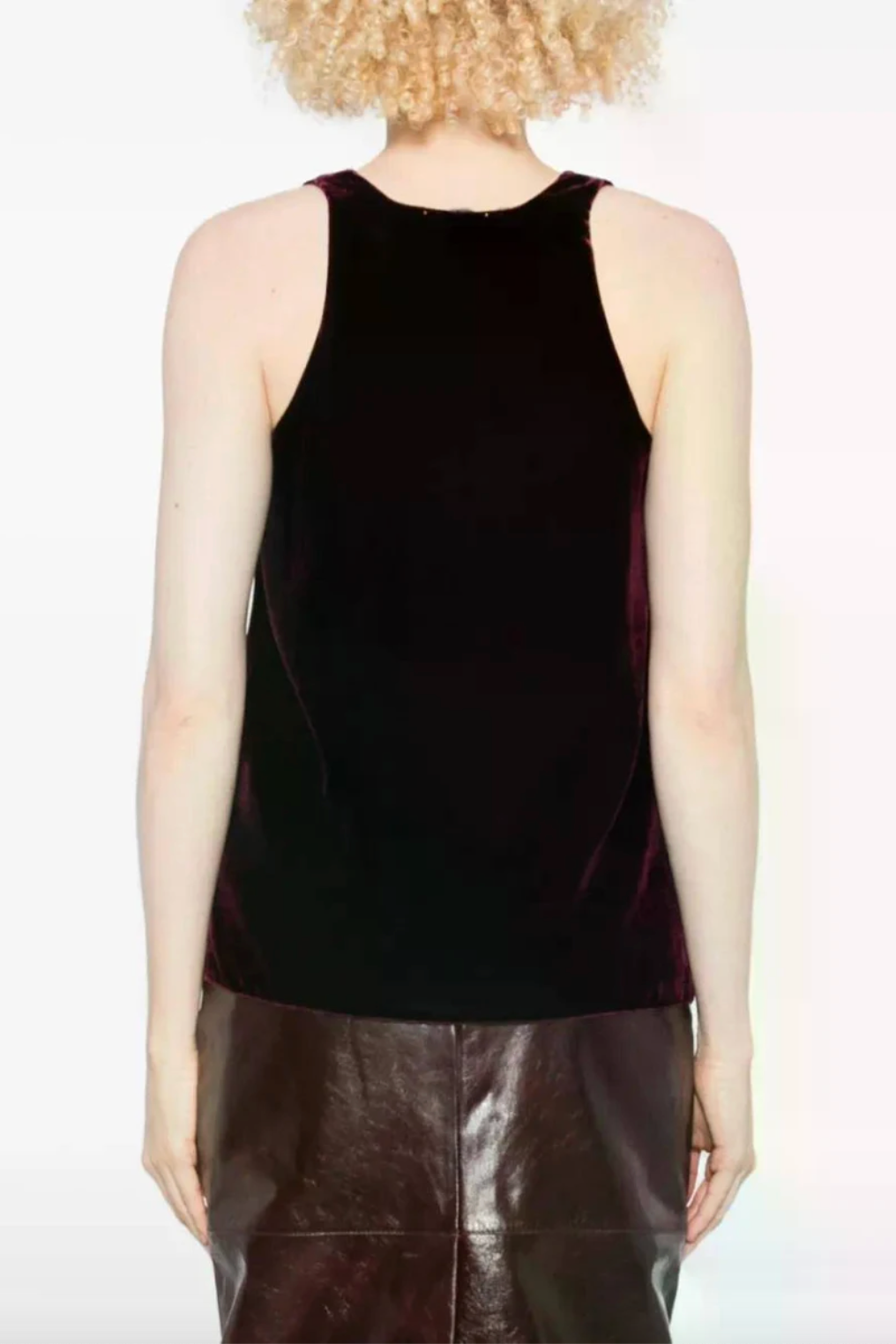 Velvet V Neck Top