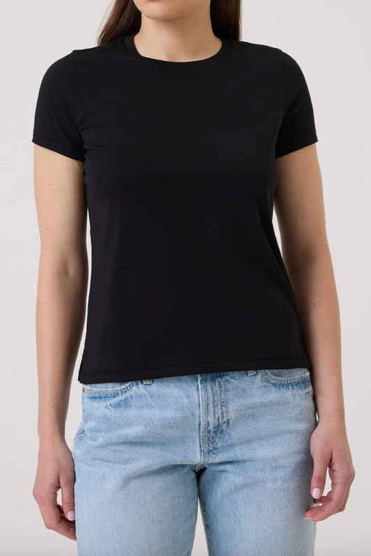 Short Sleeve Organic Boy Tee in Black