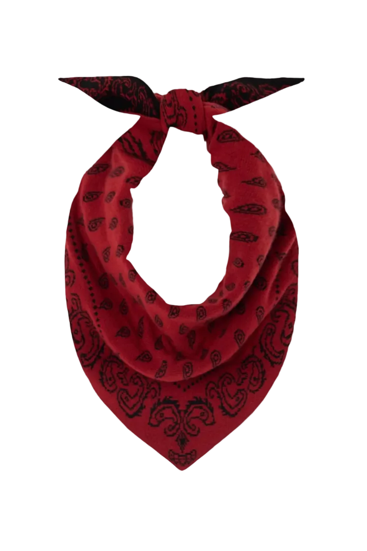 The Wild Rag in Carmine/Black