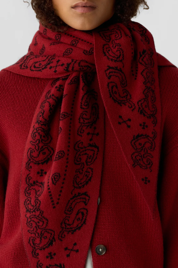 The Wild Rag in Carmine/Black