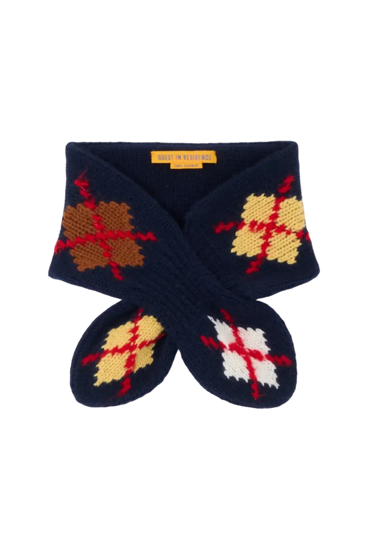 Argyle Bowtie Scarf