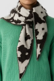 Grizzly Cowhide Wild Rag