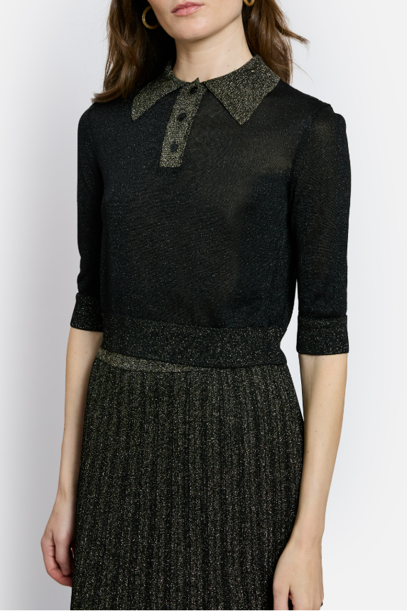 Gala Two-Tone Short Polo Shirt