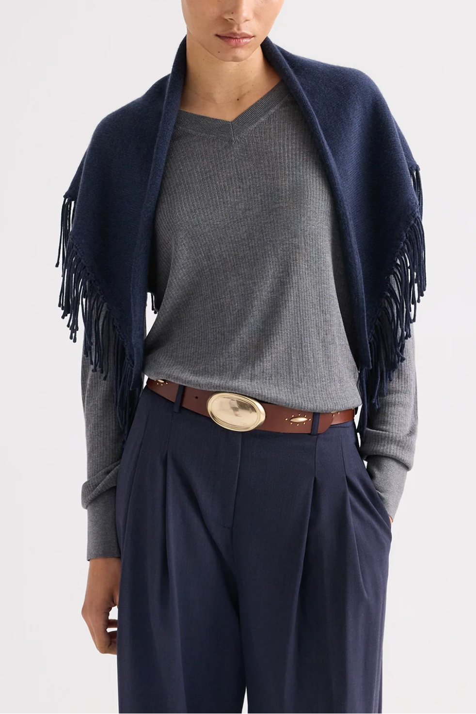 Fringe Triangle Scarf