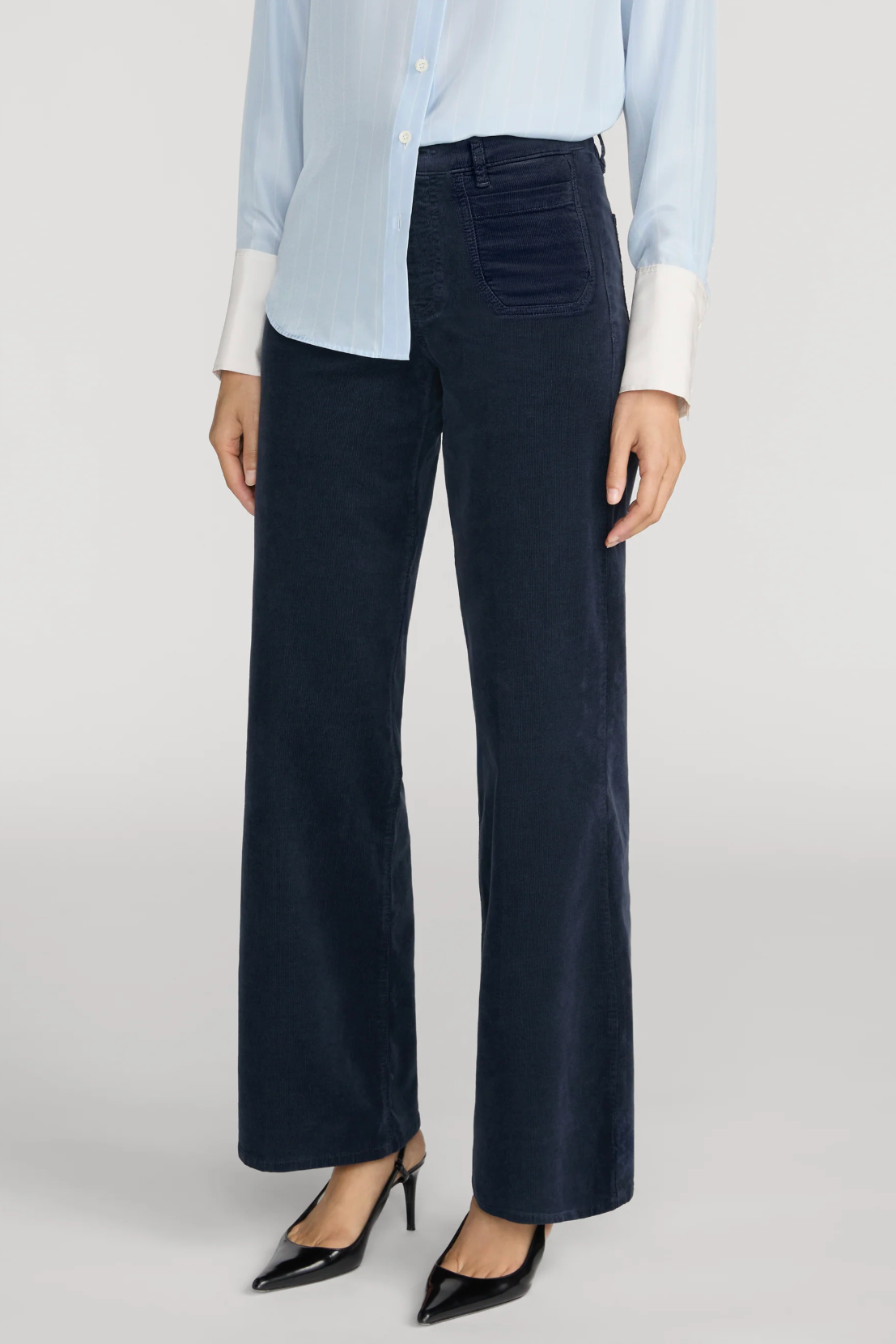 Le Slim Palazzo Modernist Pocket Corduroy