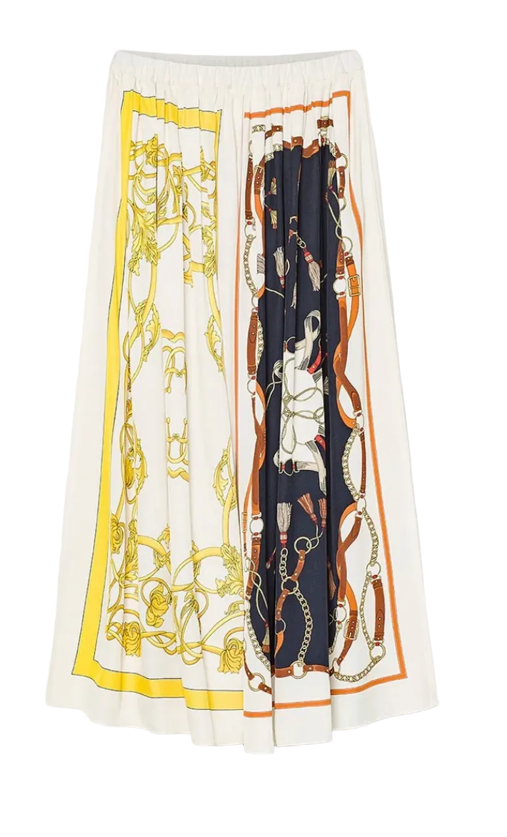"The Crown" Print Viscose Twill