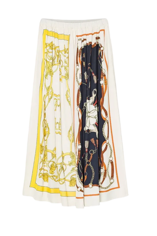 "The Crown" Print Viscose Twill