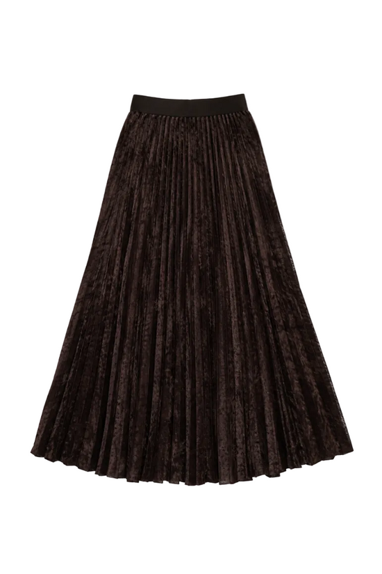 Soleil Plisse' Flocked Stretch Tulle in Fondant