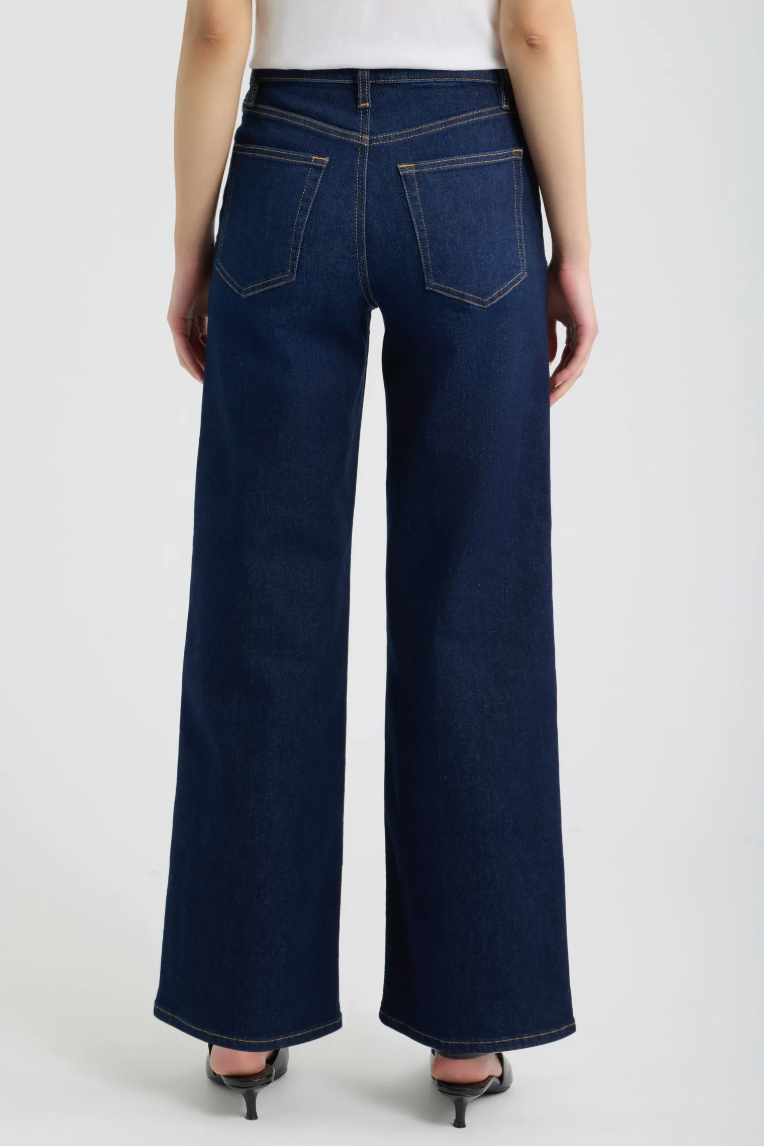 Le Slim Palazzo Exposed Button