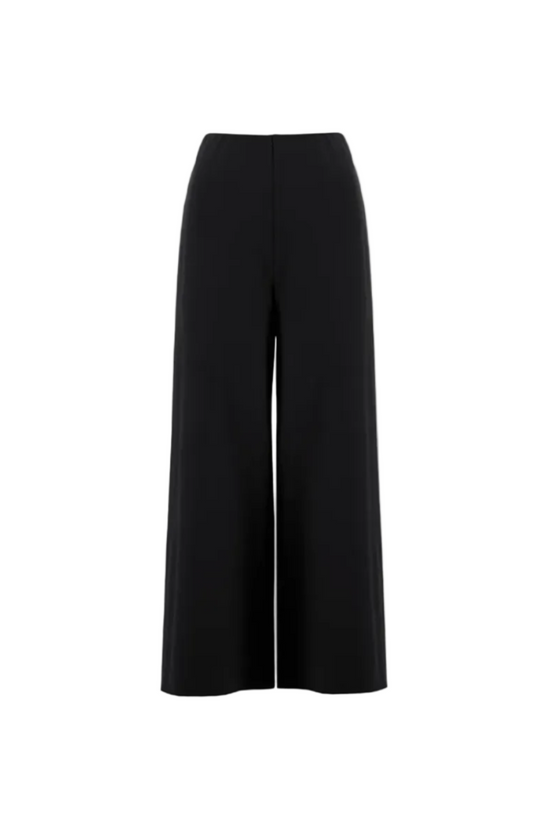 Wide-leg Cropped Trousers in Superfine Merino