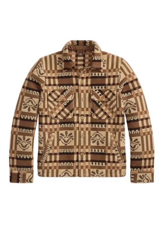Block-Print Jacquard Overshirt