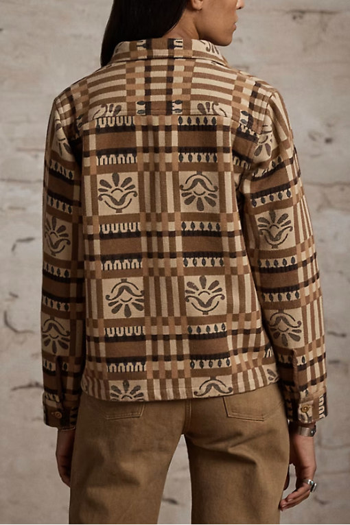 Block-Print Jacquard Overshirt