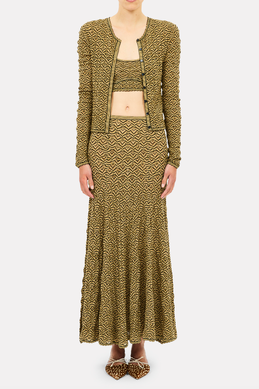 Gabrielle Midi Knit Skirt