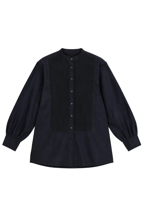 Organdy Woven Long Sleeve Collard Shirt