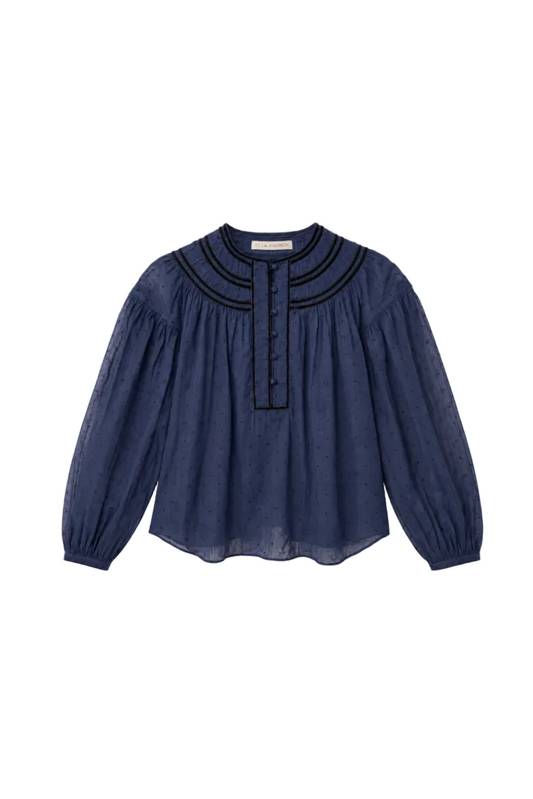 Klara Long Sleeve Cotton Blouse