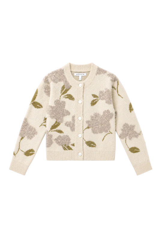 Skylar Cozy Floral Cardigan