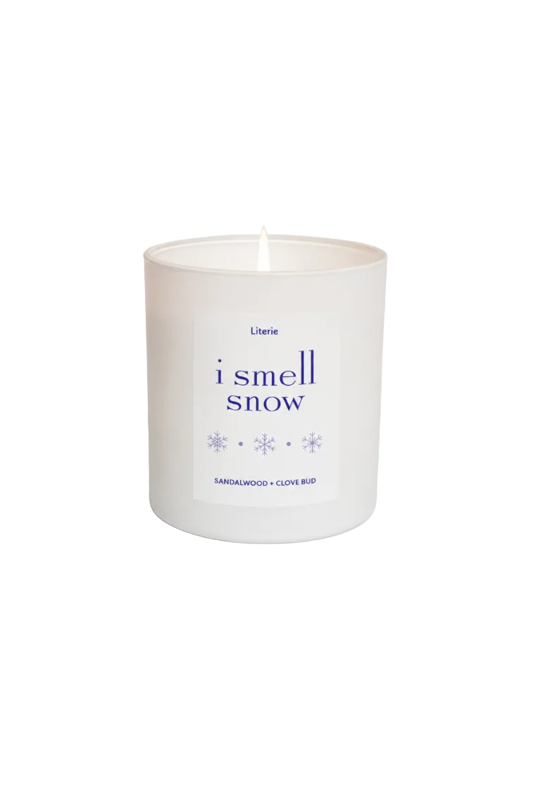 “I Smell Snow” Gilmore Girls–Inspired Candle | Cozy Winter Scent