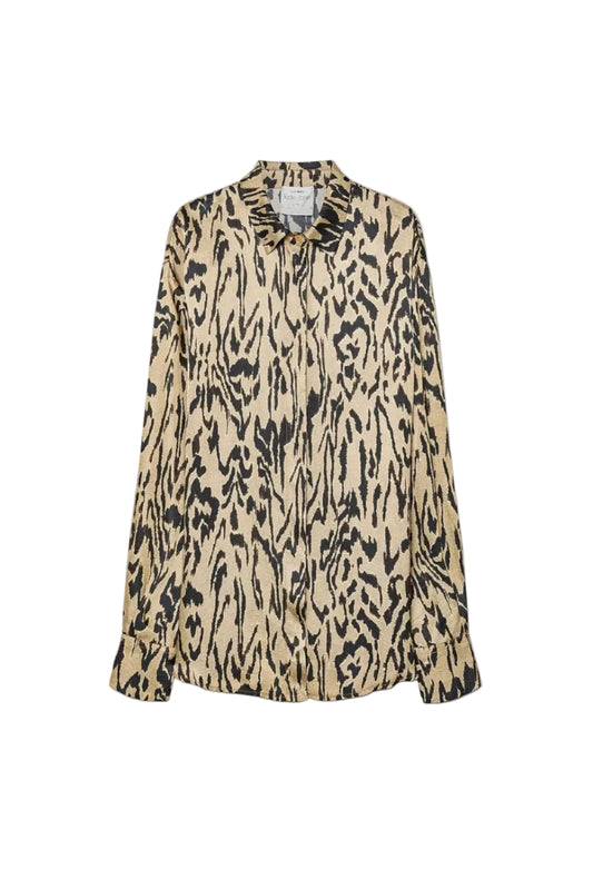 Moiree Satin Shirt in Honey
