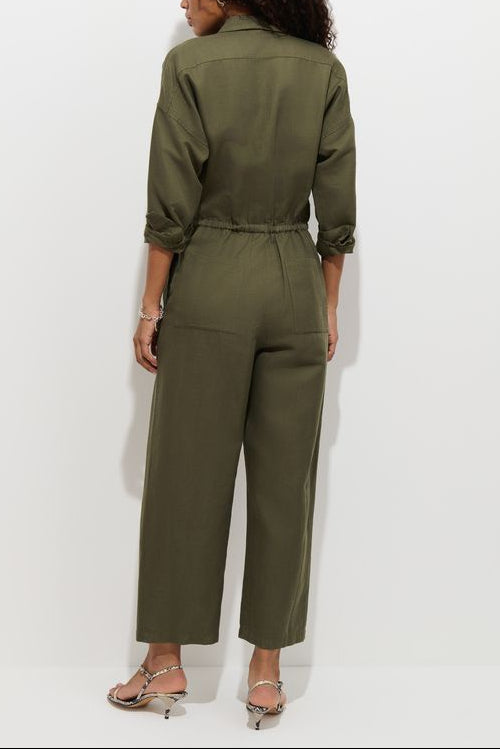 Delancey Jumpsuit in Cotton Linen
